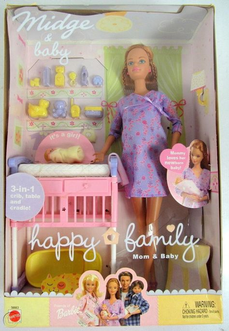 HAPPY FAMILY Dolls Pregnant MIDGE, BARBIE Doctor, ALAN & RYAN NRFB NEW | #1824986251 Dolls 2000s, Pregnant Barbie, Midge Doll, Barbie Happy Family, Baby Doll Set, Baby Barbie, Barbie 2000, Barbie Sets, Baby Friends