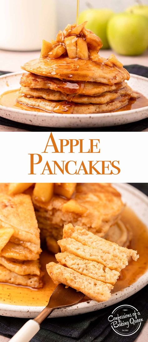 Looking for a tasty breakfast option? Try this delicious apple pancakes recipe! Made with fresh apples and warm spices, these pancakes are the perfect way to start your day. Apple Pancakes German, Pear Waffles, Original Pancake House Apple Pancake Recipe, Apple Pancakes Healthy, Breakfast Recipes Savory, Chocolate Breakfast Recipes, Weekend Breakfast Recipes, German Apple Pancake, Apple Pancake Recipe