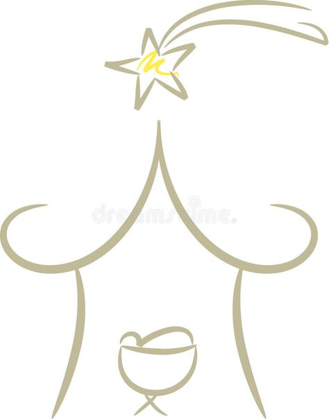 Simple Nativity Scene. Simple line-art drawing of Nativity scene showing baby Je , #Sponsored, #line, #art, #drawing, #Simple, #Nativity #ad Nativity Scene Drawing Simple, Nativity Drawing Simple, Simple Nativity Drawing, Simple Nativity Painting, Manger Drawing, Christian Doodle Art, Nativity Drawing, Drawing Cookies, Minimalist Nativity Scene