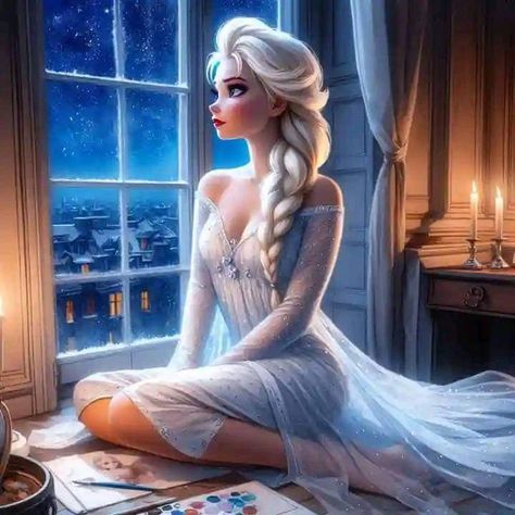 Elsa Photos, Preppy Kids Outfits, Elsa Art, Alternative Disney Princesses, Preppy Kids, Alternative Disney, Disney Frozen Elsa Art, Disney Princess Artwork, Disney Princess Elsa