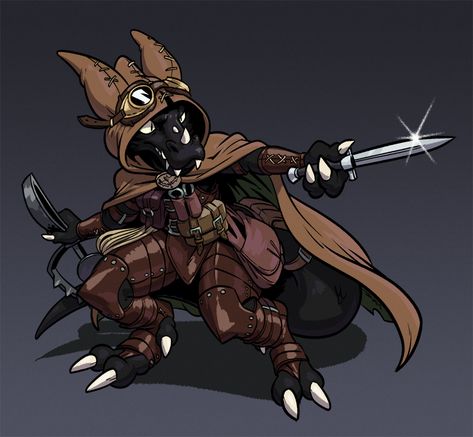 Male Kobold Black Rpgue Pathfinder Kobold, Kobold Cleric, Kobold Ranger, Kobold Rogue, Kobold Dnd, Dnd Kobold, Kobold D&d, Dnd Monster, Pathfinder Character