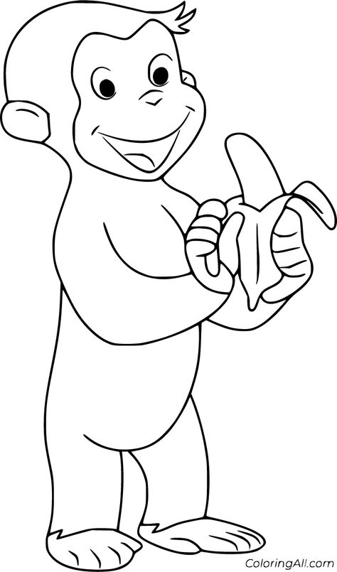 51 free printable Curious George coloring pages in vector format, easy to print from any device and automatically fit any paper size. Curious George Printables, Curious George Coloring Pages, Monkey Coloring Pages, Color Activity, Lily Art, صفحات التلوين, Curious George, Simple Cartoon, Cartoon Coloring Pages