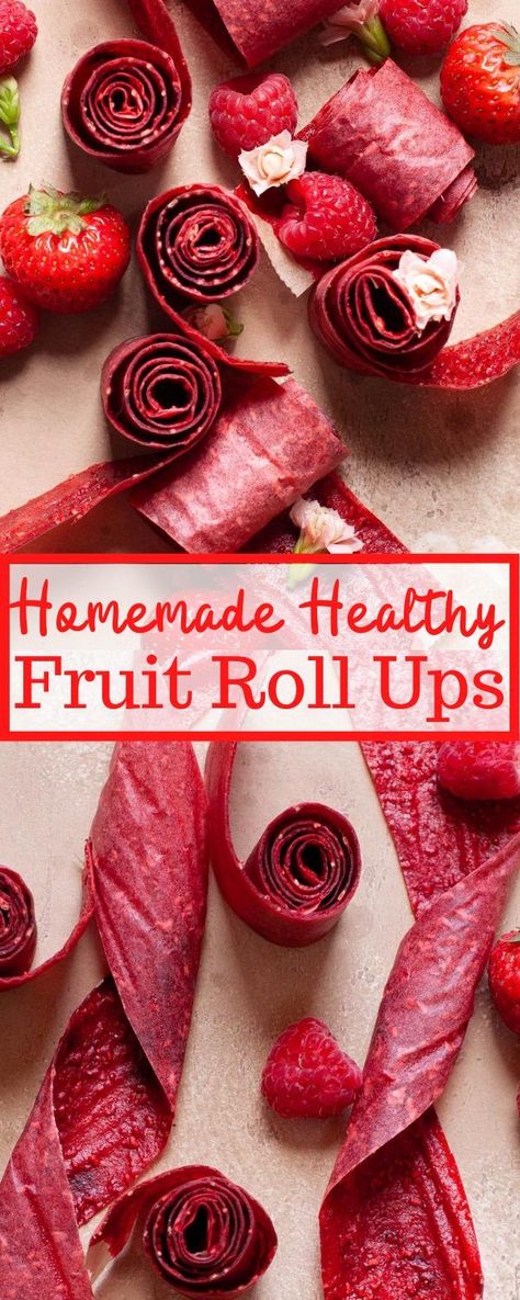 Healthy Fruit Roll Ups, Fruit Roll Ups Homemade, Homemade Gummies, Fruit Strips, Fruit Leather Recipe, Healthy Fruit Snacks, Biscuits Recipes, Healthier Snacks, Fruit Recipes Healthy