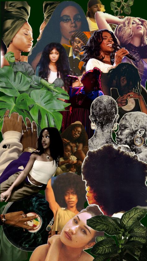 Neo Soul Wallpaper Aesthetic, Neo Soul Wallpaper, Afrofuturism Aesthetic Wallpaper, Neosoul Playlist, Afro Futurism Collage, Muse Of Music, Music Nerd, Neo Soul, Black People