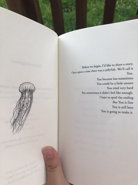 Courtney Peppernell Books, Pillow Thoughts Jellyfish, Pillow Thoughts Book Cover, Poem From Book, Poetry Book Drawings, Poetry Book Layout, Pillow Thoughts Quotes, Pillow Thoughts Ii, Poetry Book Pages