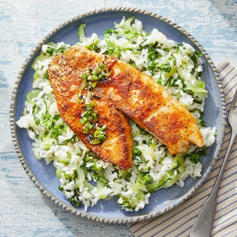 Honey Lime Tilapia, Blue Apron Recipes, Zesty Sauce, Lime Sauce, Honey Lime, Blue Apron, Jasmine Rice, Sweet Sauce, Fresh Lime