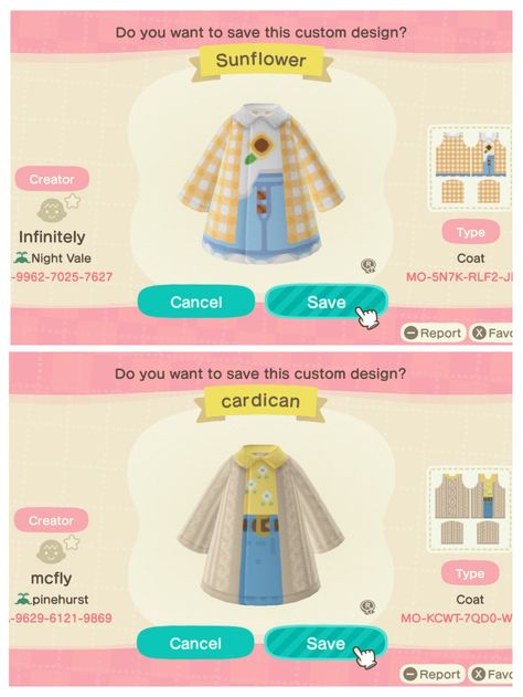 Calming Games, Cottage Core Animal Crossing, Cottagecore Animal Crossing, Custom Clothing Design, Animal Crossing 3ds, Cottagecore Clothes, Animal Crossing Qr Codes Clothes, Qr Codes Animal Crossing, Animal Crossing Characters