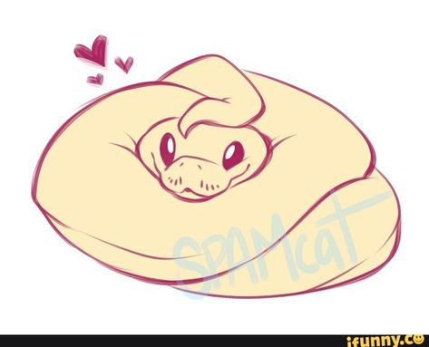 Ball Python Drawing Reference, Cute Ball Python Drawing, Cute Snake Art, Cute Snake Drawing, Snake Sketch, Danger Noodles, Snake Drawing, Cute Reptiles, Cute Snake