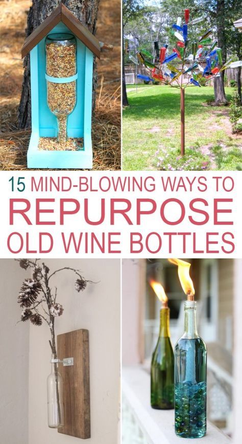 Upcycle Wine Bottles, Wine Bottle Upcycle, Upcycle Bottles, Action Diy, Fountain Diy, Wine Bottle Project, Upcycled Items, Bottles Diy, Old Wine Bottles