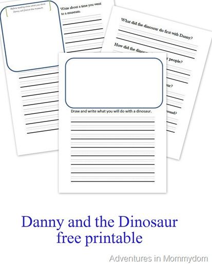 Danny and the Dinosaur free printable Danny And The Dinosaur Activities, What Should Danny Do Book Activities, Dinosaur Ela Activities, Danny And The Dinosaur, Dinosaurs Before Dark Activities Free, Literature Unit Studies, Dinosaur Books For Adults, Teaching English Abroad, Dinosaur Printables