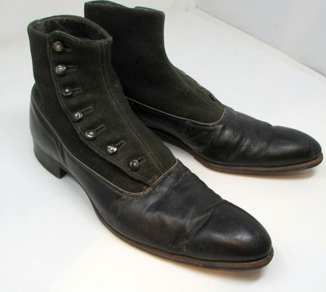 19th Century Shoes Man, Steampunk Shoes Mens, 18th Century Shoes Men, Victorian Boots Mens, 1800s Shoes, 18th Century Shoes, Vintage Shoes Men, Edwardian Shoes, Downton Abbey Style