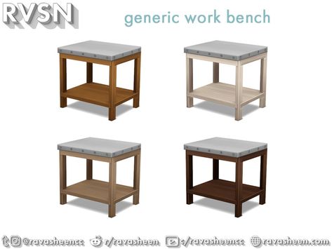 The Sims Resource - Tool Time Work Bench Marble Clock, Bed Side Table, Tool Table, Double Bed Frame, Wall Banner, Wall Desk, Work Bench, Fireplace Inserts, Platform Bed Frame