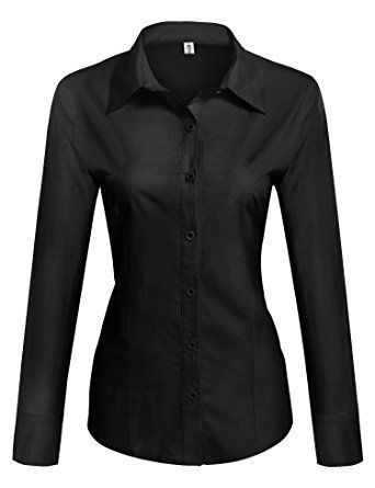 Formal Shirt Dress, Business Shirt, Classic Blouses, Slim Fit Dress, Slim Fit Dress Shirts, Slim Fit Dresses, Collars For Women, Petite Tops, Basic Shirts