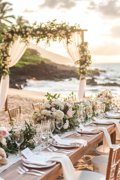 Discover the best beach wedding locations for a dreamy coastal celebration! From stunning sunsets to soft sandy shores, these venues provide the perfect backdrop for your romantic day. Dive in for unique seaside tips and inspiration!   #BeachWedding #WeddingPlanning #CoastalCelebration #DestinationWedding #WeddingInspiration #BeachVenue #WeddingIdeas #BridalTips #RomanticWeddings #LoveInTheSun #TropicalWedding #DreamWedding #SeasideCeremony #WeddingDecor #WeddingChecklist Wedding Venue Ideas Outdoor Beach, Wedding By The Sea Decor, Weddings On A Beach, Beachy Wedding Florals, Beach Wedding Australia, Cute Beach Wedding Ideas, Beach Wedding Elegant, Beach Wedding Venue Ideas, All White Beach Wedding