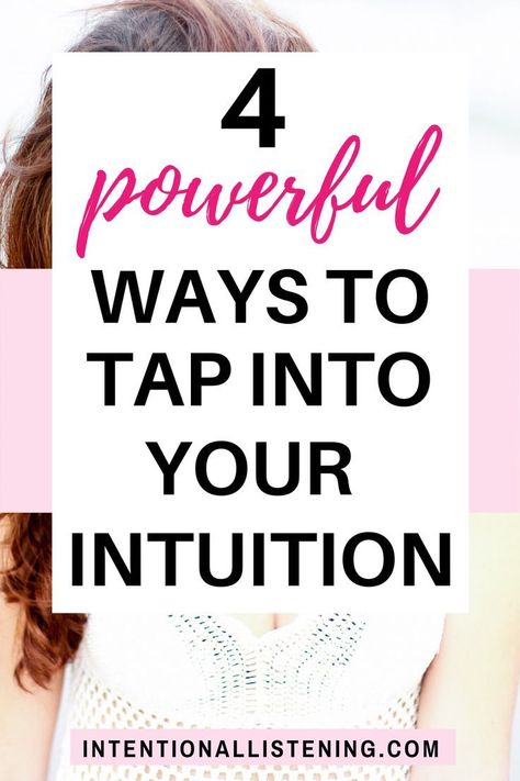 Do you ever have a "gut" feeling or hunch about something? Do you ever shrug it off? We all do it because it can seem illogical or even irresponsible to depend on a hunch. BUT what your sensing is actually your intuition! Read this post now if you want to learn how to develop and trust your intuition with these 4 simple ways! #intuition #developintuition #senseintuition  #trustyourintuition How To Trust Your Intuition, Intuition Developing, Intuition Quotes, Intuitive Empath, Spirit Communication, Personal Growth Plan, Trust Your Gut, Development Quotes, Gut Feeling