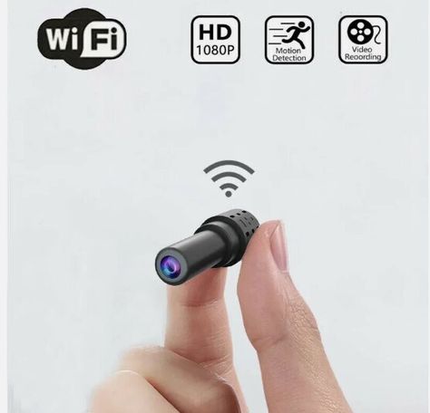 Mini Spy Camera WiFi HD 1080P Hidden IP Night Vision CamcorderMonitor discreetly with this Mini Spy Camera, offering HD 1080P resolution and WiFi connectivity for real-time viewing. Equipped with night vision, this hidden IP camcorder captures clear footage even in low light. Compact and easy to conceal, it's perfect for home security, office monitoring, or keeping an eye on valuables, ensuring you stay informed no matter where you are.Mini Spy Camera WiFi HD 1080P Hidden IP Night Vision Camcorder Features:Small size, large energy, 1080P high-definition picture quality, WIFI network camera, mobile phone remote monitoring, and magnetic absorption rotated the bracket. 110-degree wide-angle shooting, audio-visual synchronization. Infrared does not emit light, video does not turn on lights Camera Diy, Mini Spy Camera, Security Cam, Remote Viewing, Smart Home Security, Wireless Camera, Spy Gadgets, Home Camera, Wifi Wireless