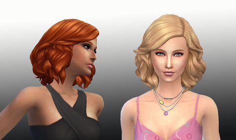 Mystufforigin: Medium Soft Wavy - Sims 4 Hairs - http://sims4hairs.com/mystufforigin-medium-soft-wavy/ Ts4mm Cc, Sims 4 Curly Hair, Soft Wavy Hair, Cc Hair, Medium Length Curly Hair, Cc Clothes, Colby Jack, Sims 4 Cc Skin, Medium Curly