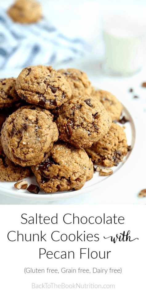 Salted Chocolate Chunk Cookies, Pecan Flour, Best Gluten Free Cookies, Simmering Pot, Gluten Free Cookie, Homestead Recipes, Healing Foods, Best Gluten Free, Salted Chocolate