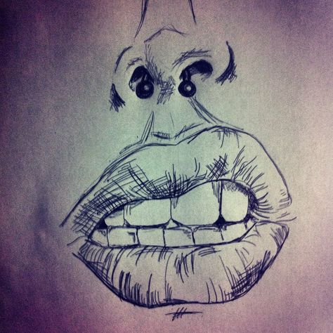 Septum sketch Septum Piercing Drawing, Septum Drawing, Sketchbook Ideas, Septum Piercing, Tattoos And Piercings, Piercings, Sketch Book, Sketch, Humanoid Sketch