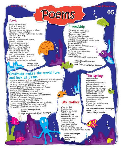 English Magazine For School Project, Poem For School Magazine, School Magazine Ideas Articles, Articles For School Magazine, School Magazine Ideas, School Magazine, School Newspaper, English Magazine, Magazine Ideas