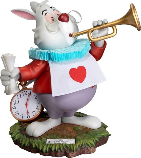 Amazon.com: Beast Kingdom Alice in Wonderland: White Rabbit MC-068 Master Craft Statue : Toys & Games Alice In Wonderland Crafts, White Rabbit Alice In Wonderland, Disney Account, All About Rabbits, Clock Icon, The White Rabbit, Location Icon, Steamboat Willie, Spring Into Action