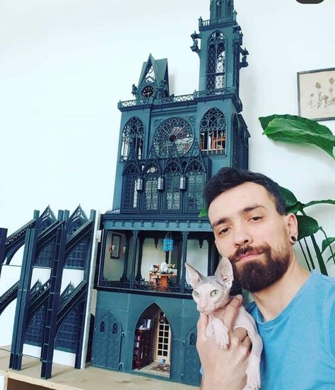 Gothic Miniatures, Gothic Dollhouse, Dollhouse Tutorials, Dollhouse Miniature Tutorials, Style Gothic, Gothic Clothes, Welcome To My World, The Gothic, Miniatures Tutorials