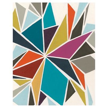 Pinwheel I Unframed Wall Canvas Art - (24X30) Geometric Wall, New Wall, Geometric Art, Canvas Giclee, Wall Painting, Framed Wall Art, Wall Prints, Canvas Art Prints, Graphic Art