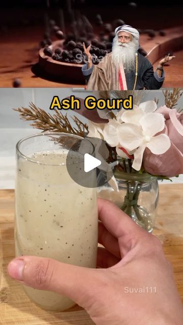 Sadhguru Recipes, Ash Gourd, Winter Melon, Energy Booster, Energy Boosters, Juice Recipe, Juicing Recipes, Gourds, Energy Drinks