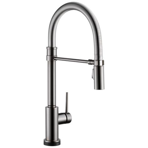 Touch Kitchen Faucet, Delta Trinsic, Touchless Kitchen Faucet, Cleaning Faucets, Kitchen Faucet With Sprayer, Retractable Hose, Standard Kitchen, Stainless Kitchen, Black Kitchen Faucets