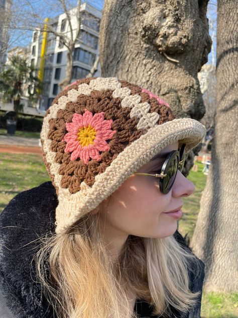 Brown Crochet Hat, Crochet Spring Hat, Sunflower Bucket, Crochet Baby Cap, Crochet Hat For Beginners, Easy Crochet Hat, Baby Winter Hats, Brown Hat, Spring Hats