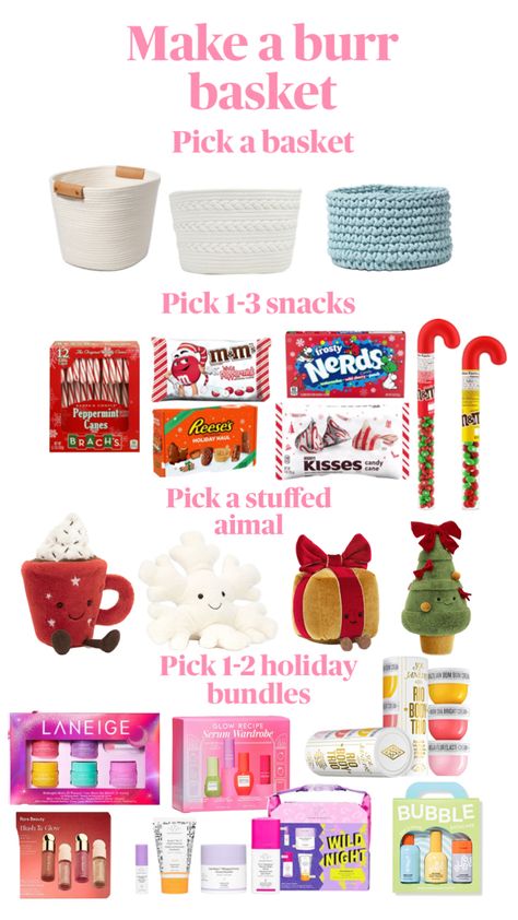 Winter Basket, Birthday Hacks, Burr Basket, Making A Gift Basket, Personalized Gift Baskets, Basket Gifts, Girly Birthday Party, Best Gift Baskets, Preppy Things