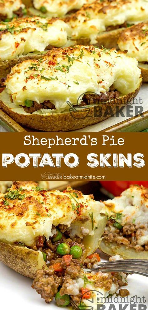 Potato Skins Easy, Chow Recipe, Full Course Meal, Asparagus Recipes, Shepherds Pie Recipe, Potato Skin, Cheesy Potato, Snickerdoodle Cookies, Recipes Chocolate