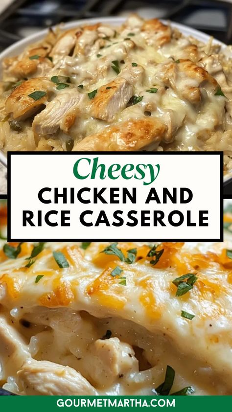 A comforting blend of tender chicken, creamy rice, and loads of melted cheese! This easy-to-make casserole is perfect for busy weeknights and will become a family favorite in no time. Turn your ingredients into magic – get the recipe! #cheesychickencasserole #easycasserolerecipe #familydinnerideas #comfortfood #weeknightmeals #chickenandrice #casserolerecipes #easyrecipes #cheesylovers #quickdinner Cheesy Chicken Tenders, Chicken And Rice Casserole With Minute Rice, Chicken And Rice Hotdish, Super Easy Chicken Dinner, Cheesy Chicken And Rice Casserole Easy, Make Ahead Chicken Dinners, Chicken Meals For Kids, Casserole Ideas For Dinner, Minute Rice Chicken Casserole