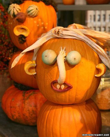 Beware the menacing pumpkins who go bump in the night. Easy Projects For Kids, Ugly Pumpkin, Pumpkins Decorating, Pumpkin Creations, Pumpkin People, Grease Pencil, Pumpkin Carving Tools, The Ghouls, No Carve Pumpkin Decorating