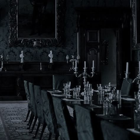 Malfoy Manor Aesthetic, Manor Aesthetic, Aesthetic Slytherin, Dark Mansion, Gothic Manor, Noble House Of Black, Manor Interior, Malfoy Manor, Mansion Aesthetic