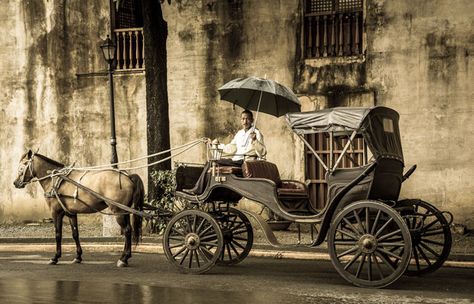 19.b Places - Old Manila, Intramuros with Calesa Kalesa In The Philippines Vintage, Old Manila Vintage Philippines, Old Filipino Aesthetic, Philippine Landmarks, Vintage Filipiniana, Filipino Vintage, Old Manila, Intramuros Manila, Philippines Destinations