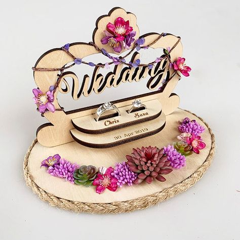 1pcs lot Affordable Wedding Engagement Anniversary Parry Photo prop rustic Custom name Ring holder Marriage bearer pillow-in Party DIY Decorations from Home & Garden on Aliexpress.com | Alibaba Group Wood Wedding Ring Holder, Pillow Engagement Ring, Personalized Wedding Ring Holder, Ring Box Wedding Rustic, Engraved Ring Box, Personalised Wedding Ring Boxes, Wedding Ring Holder, Rustic Ring Box, Rustic Wedding Rings