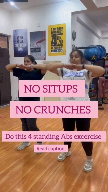 Standing Upper Ab Workout, Standing Ab Workout, Abs Excercise, Ab Workout With Weights, Standing Ab Exercises, Abs Exercise, Abs Workouts, Hour Workout, Standing Abs