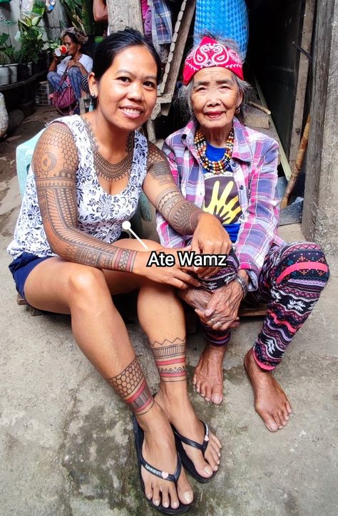 Cambodian Tattoo For Women, Malaysian Tattoo, Philippine Tattoo, Tattoo Filipino, Indigenous Tattoos, Cultural Tattoos, Cambodian Tattoo, Traditional Filipino Tattoo, Philippines Tattoo