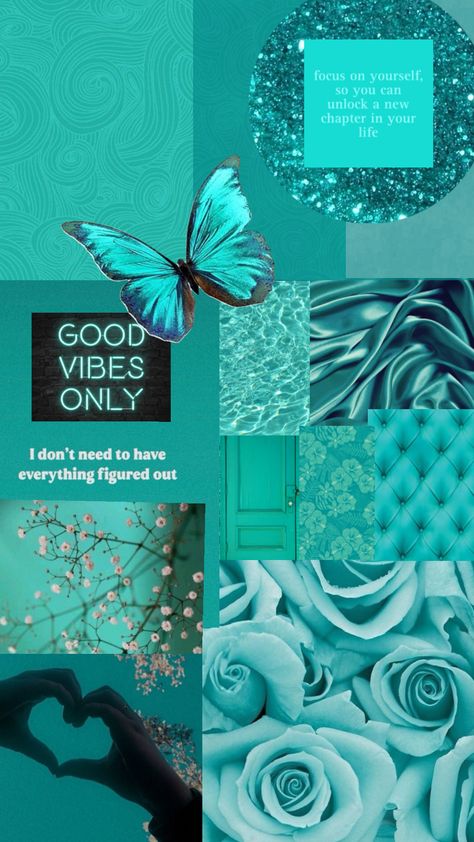 Teal #teal #tealaesthetic #tealwallpaper #wallpaper #collage Bible Quotes Wallpaper, Wallpaper Collage, Teal Wallpaper, Room Makeover Inspiration, Wallpaper Quotes, Room Makeover, Bible Quotes, Bible, Collage