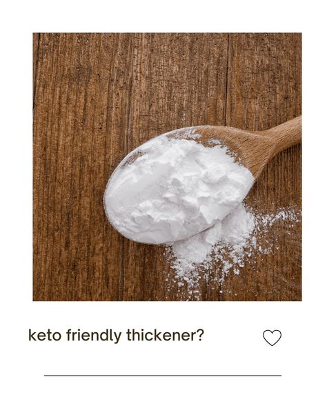 Keto friendly thickener: Guide to the best low carb Agents Carb Alternatives, Keto For Beginners, Keto Meals, Savory Breakfast, Ketogenic Recipes, Decadent Desserts, Keto Recipes, Low Carb, Good Things