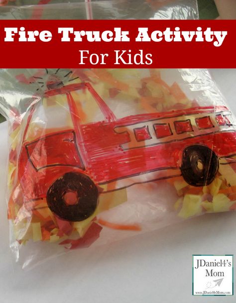 Fire Truck Activity for Kids  http://jdaniel4smom.com/2014/10/fire-truck-activity-for-kids.html Fire Truck Activities, Safety Lesson Plans, Fire Safety Unit, Fire Safety Theme, Fire Safety Activities, Fire Safety Preschool, Safety Crafts, Fire Safety Week, Community Helpers Unit