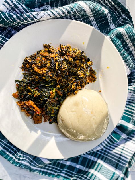 Yam Porridge Nigerian Food, Egusi Soup Nigerian Food How To Cook, Pounded Yam And Egusi Soup, Cameroon Eru Soup, Nigerian Pounded Yam, Pounded Yam And Efo Riro, Efo Riro, Naija Food, Pounded Yam