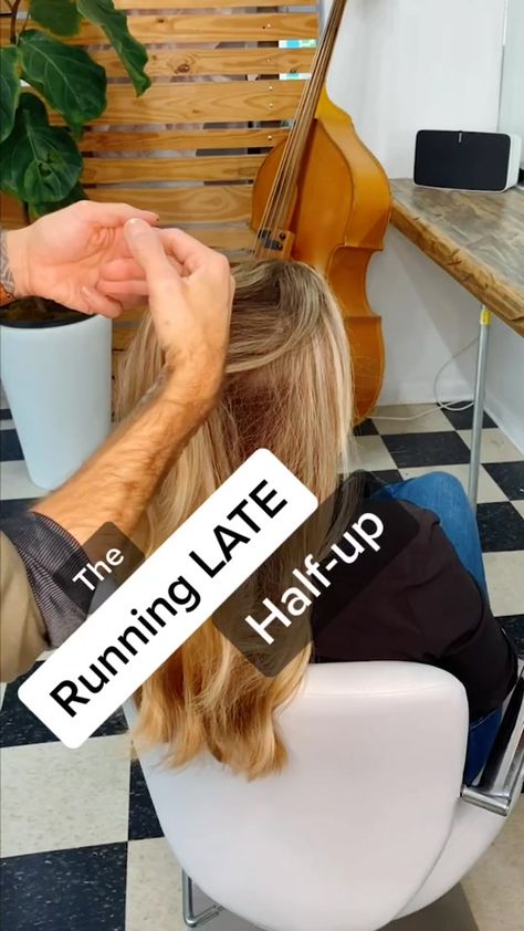 Running Late Hairstyles, Hair Upstyles, Peinados Fáciles Para Cabello Corto, Penteado Cabelo Curto, Hair Videos Tutorials, Running Late, Easy Hairstyles For Long Hair, Latest Hairstyles, Great Hair