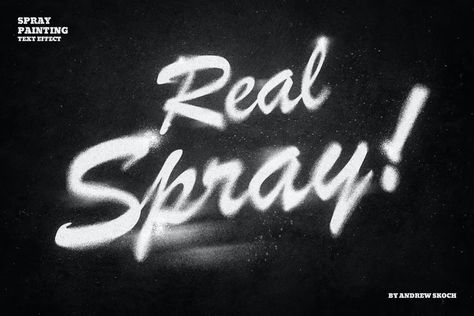 Spray Paint Photoshop Action by Sko4 on Envato Elements Spray Paint Font, Paint Font, By Walid, Language Works, Photoshop Painting, Paint Effects, Photoshop Action, Photoshop Effects, Cool Lettering