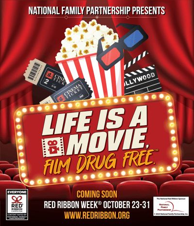 | red ribbon theme Life Is A Movie, Doors Movie, Fall Festival Games, Popcorn Favors, Festival Games, Door Decorating Contest, Red Ribbon Week, Hollywood Theme, Movie Themes