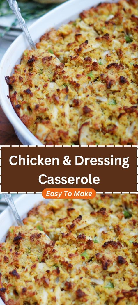 9 Pork And Dressing Casserole, Thanksgiving Chicken And Dressing, Chicken Cornbread Stuffing Casserole, Chicken French Dressing, Rotisserie Chicken And Dressing Casserole, Chicken N Dressing Casserole, Chicken And Dressing Casserole Cornbread, Chicken Dressing Casserole Recipes, Chicken And Dressing Casserole Stove Top