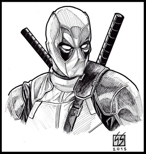 DEADPOOL - A Movie footage by GabRed-Hat on DeviantArt Deadpool Tattoo Black And White, Deadpool Black And White, Deadpool Portrait, Deadpool Drawings, Comic Portrait, Deadpool Tattoo, Deadpool Drawing, Deadpool Art, Wood Burn Designs