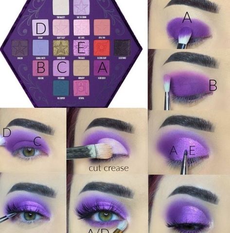 Jeffree Star Eyeshadow Looks, Blood Lust Palette Looks, Jeffree Star Makeup Looks, Jeffery Star Makeup, Jeffree Star Eyeshadow, Jeffrey Star, Makeup Pictorial, Purple Eye Makeup, Makeup Tutorial Eyeshadow