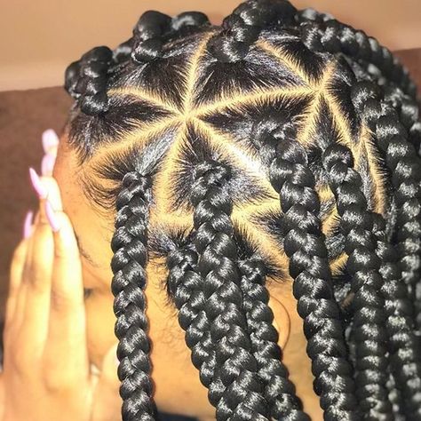 Triangle Braids, Triangle Box Braids, Large Box Braids, Flat Twist Updo, Twist Updo, Big Box Braids, Blonde Box Braids, Weave Ponytail, Short Box Braids